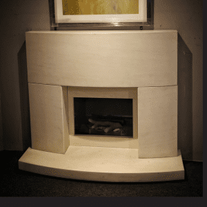 The Shane Natural Limestone Fireplace